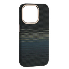 Чехол-силикон Carbon Style (MagSafe) iPhone 15 Pro Max, Moonrise