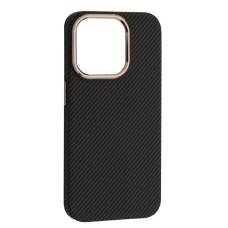 Чехол-силикон Carbon Style (MagSafe) iPhone 15 Pro Max, Black
