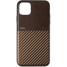 Чехол-силикон Kajsa Carbon iPhone 11 Pro Max, Braun