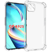 Чохол-силікон Getman Ease logo посилені кути Oppo A92s, Прозорий