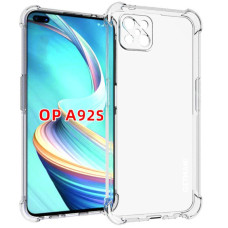 Чохол-силікон Getman Ease logo посилені кути Oppo A92s, Прозорий