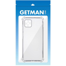 Чохол-силікон Getman Ease logo посилені кути Oppo A92s, Прозорий