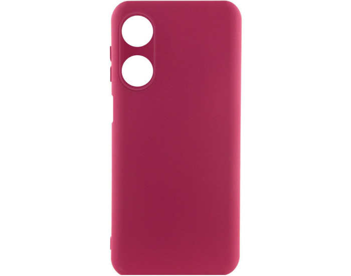 Чохол-силікон Lakshmi Full Camera Oppo A38 / A18 (Бордовий / Marsala)