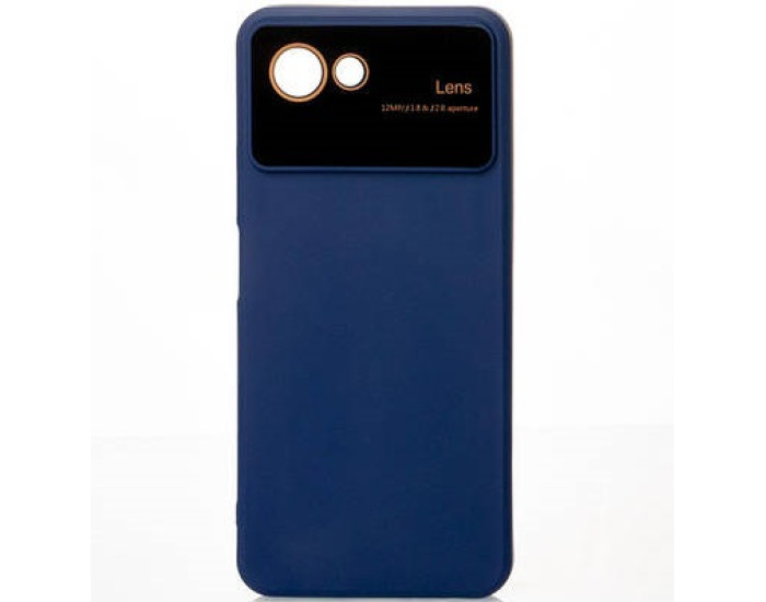 Чехол-силикон CAMERA PROTECTION Realme C30S, темно-синий