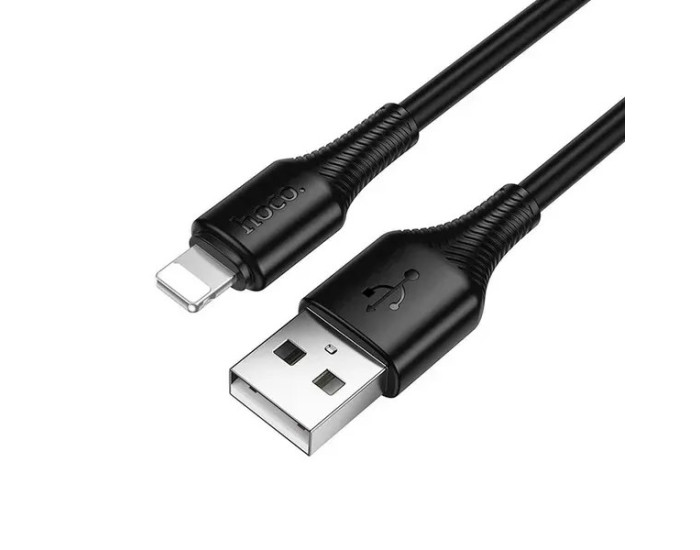 Кабель USB Hoco X120 Beneficio charging USB to Lightning (2,4A/1m) черный