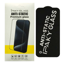 Защитное стекло iPaky Antistatic iPhone 15 Pro Max, Black