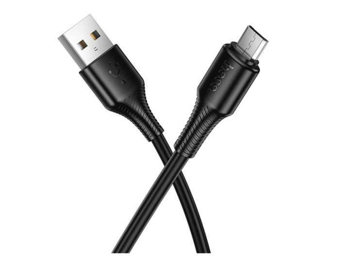 Кабель USB Hoco X120 Beneficio charging USB to Micro (2.4A/1m) черный