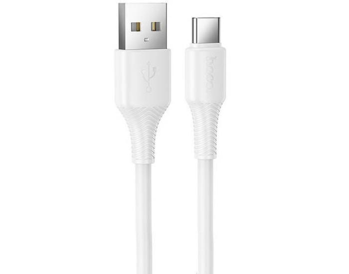 Кабель USB Hoco X120 Beneficio charging USB to Type-C (3A/1m) белый