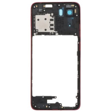 Рамка кріплення корпуси Motorola XT2523-3 Moto G05, червона з склом камери
