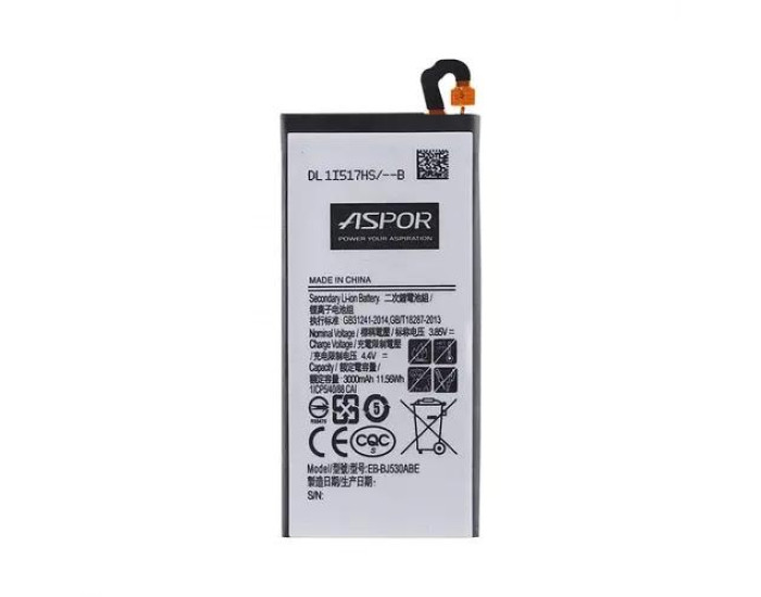 Аккумулятор Aspor Samsung EB-BJ530ABE, J530 J5 2017 /A520 A5 2017, 3000 mAh