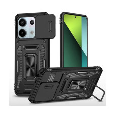 Чехол-Ударопрочный Camshield Army Ring Xaiomi Redmi Note 13 4G, черный