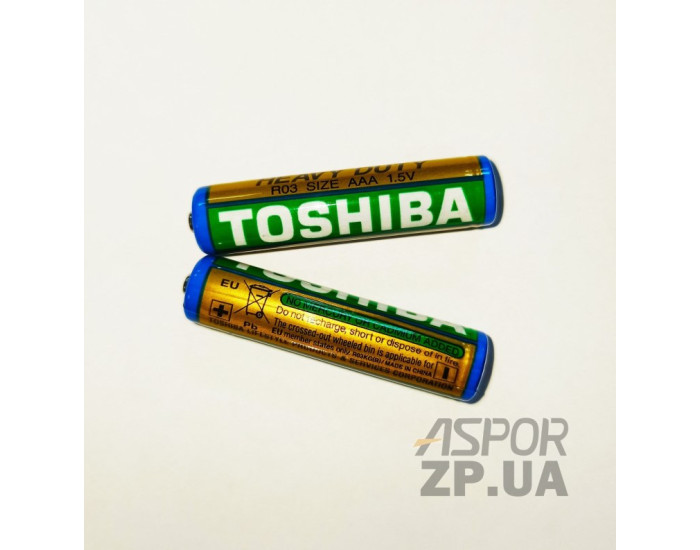 Батарейка Toshiba HD shr R03 (AAA) синяя (цена за 1шт)