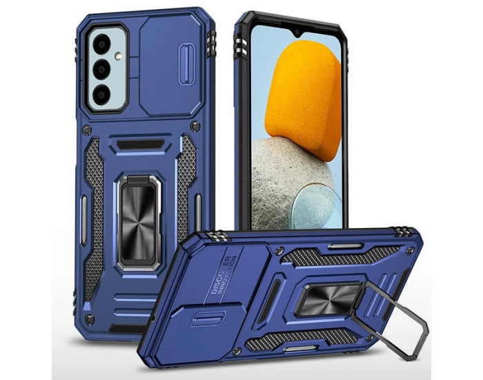 Чохол-Ударостійкий Camshield Army Ring Samsung A27, Midnight blue