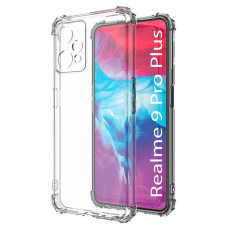 Чехол-силикон Getman Ease logo усиленные углы Realme 9 Pro, прозрачный