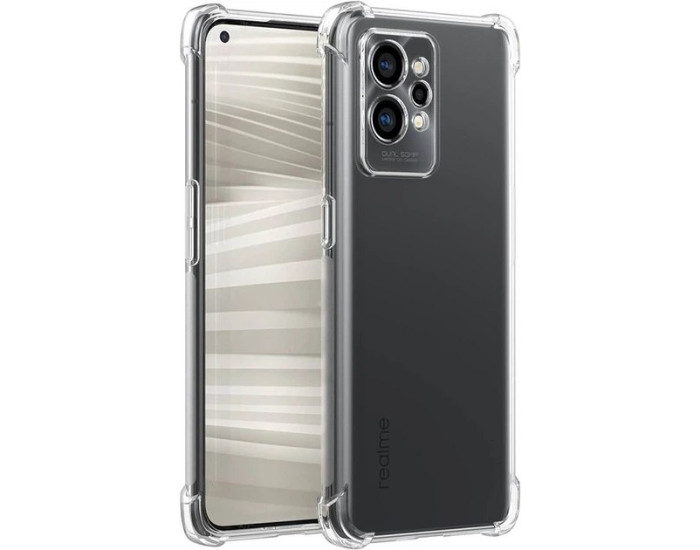 Чехол-силикон Getman Ease logo усиленные углы Realme GT2, прозрачный