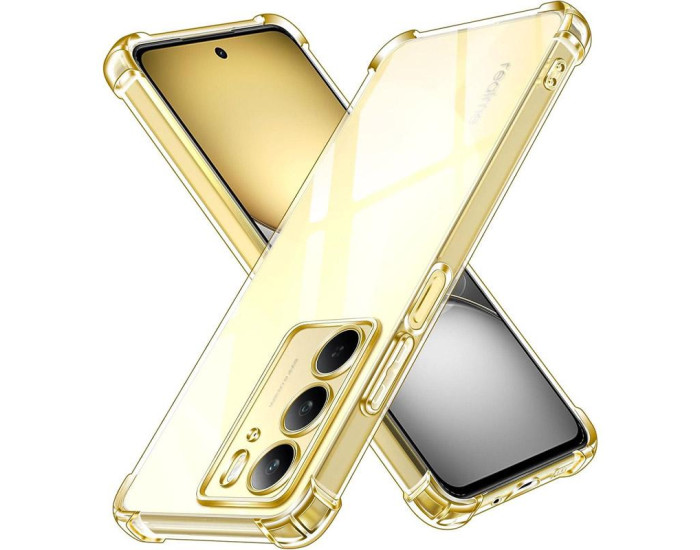 Чехол-силикон Getman Ease logo усиленные углы Realme C75, прозрачный