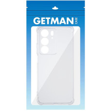 Чехол-силикон Getman Ease logo усиленные углы Realme C75, прозрачный