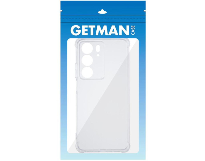 Чехол-силикон Getman Ease logo усиленные углы Realme C75, прозрачный