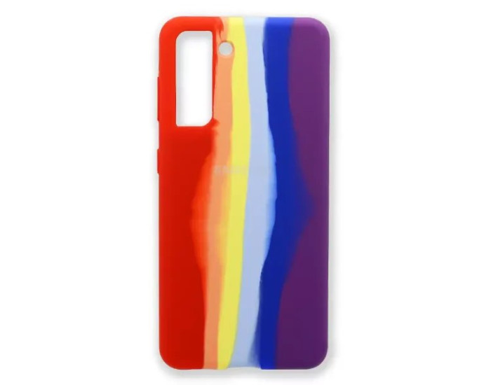 Чехол-силикон Colorfull Full Soft Matte Case Samsung S21 Plus, Rainbow
