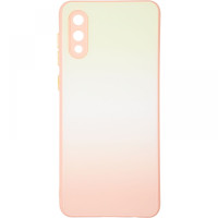 Чехол-силикон Glass Rainbow Case Samsung A022 A02, Strawbery mohito