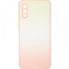 Чехол-силикон Glass Rainbow Case Samsung A022 A02, Strawbery mohito
