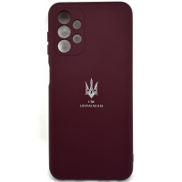 Чехол-силикон Full Soft Case (Ukrainian) Samsung A135 (A13) Marsala