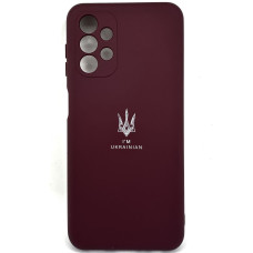 Чехол-силикон Full Soft Case (Ukrainian) Samsung A135 (A13) Marsala