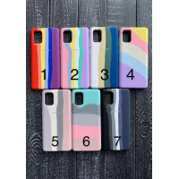 Чехол-силикон оригинал Rainbow Full Soft Matte Samsung S22 Plus №3