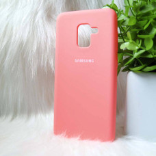 Чехол-силикон оригинал Soft Matte Samsung A530 A8 - 2018, Pink