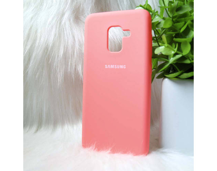 Чехол-силикон оригинал Soft Matte Samsung A530 A8 - 2018, Pink