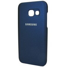 Чехол-силикон оригинал Soft Matte Samsung A320 A3 - 2017, Dark blue