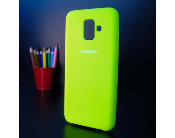 Чехол-силикон оригинал Soft Matte Samsung A600 A6 - 2018, Light green