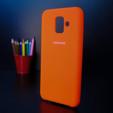 Чехол-силикон оригинал Soft Matte Samsung A600 A6 - 2018, Orange
