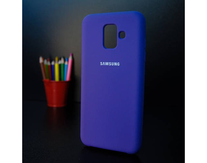 Чехол-силикон оригинал Soft Matte Samsung A600 A6 - 2018, Violet