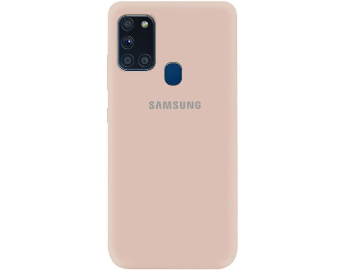 Чехол-силикон оригинал Full Soft Case Samsung A217 A21s, Pink sand