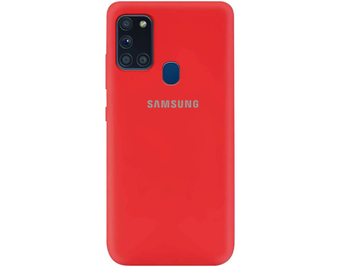 Чехол-силикон оригинал Full Soft Case Samsung A217 A21s, Red