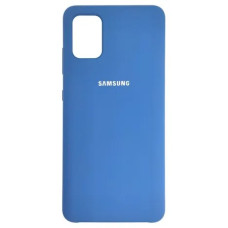 Чехол-силикон оригинал Full Soft Matte Case Samsung A415 A41, Blue