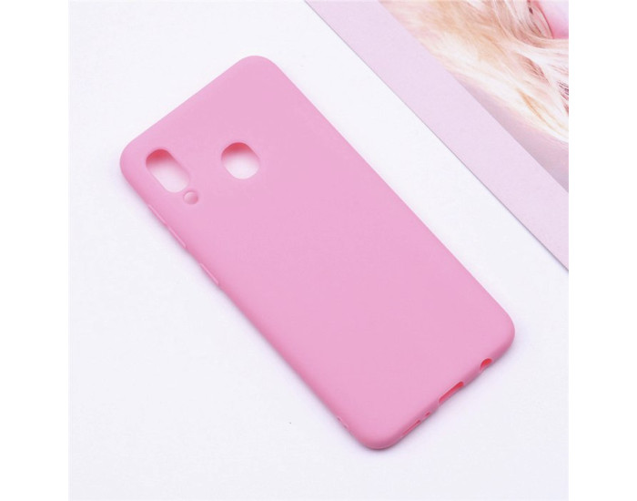 Чехол-силикон оригинал 99% Soft Matte Samsung A405 A40, Hot pink