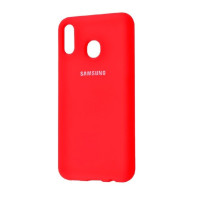 Чехол-силикон оригинал Soft Matte Samsung A205 A20 /A305 A30, Red