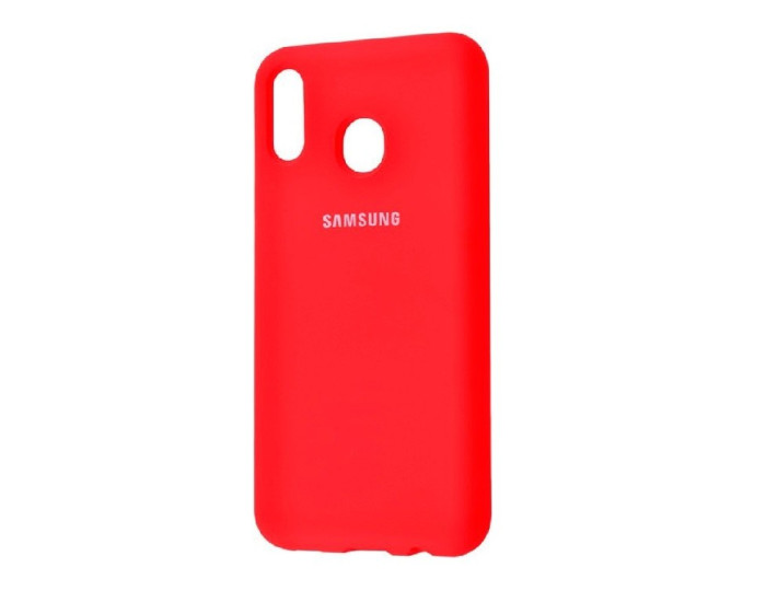 Чехол-силикон оригинал Soft Matte Samsung A205 A20 /A305 A30, Red