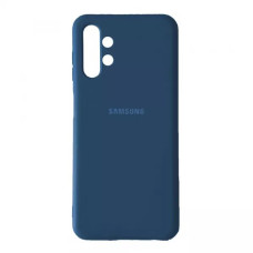 Чехол-силикон оригинал Full Soft Matte Samsung A135 A13, Navy blue