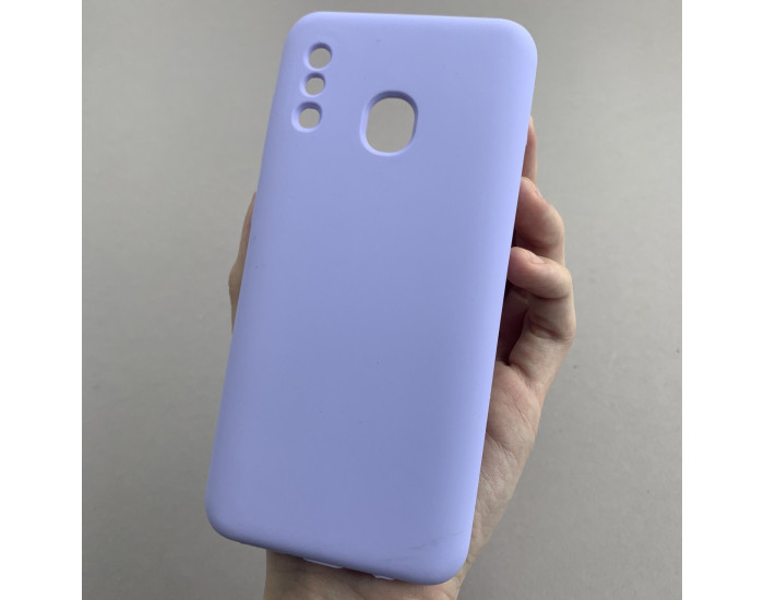Чехол-силикон Full Camera (no logo) Soft Case Samsung A20 A205 /A30 A305, Lilac