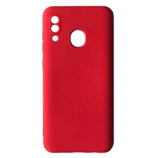 Чехол-силикон Full Camera (no logo) Soft Case Samsung A20 A205 /A30 A305, Red