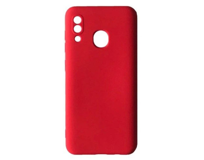 Чехол-силикон Full Camera (no logo) Soft Case Samsung A20 A205 /A30 A305, Red
