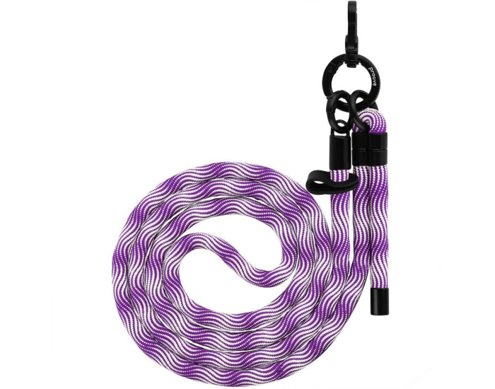 Шнурок Proove Twist Spiral Cross-Body Strap, фиолетовый/белый