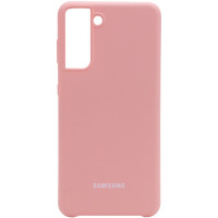 Чехол-силикон оригинал 99% Soft Matte Samsung G991 S21, Pink