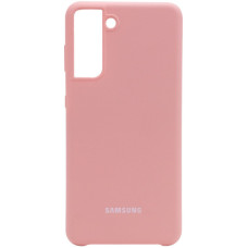 Чехол-силикон оригинал 99% Soft Matte Samsung G991 S21, Pink
