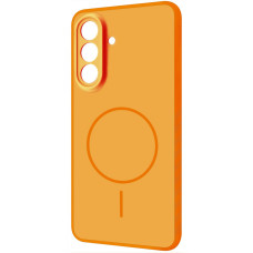 Чехол-силикон Proove Softline Case with MagSafe Ring Samsung S24/S25, оранжевый