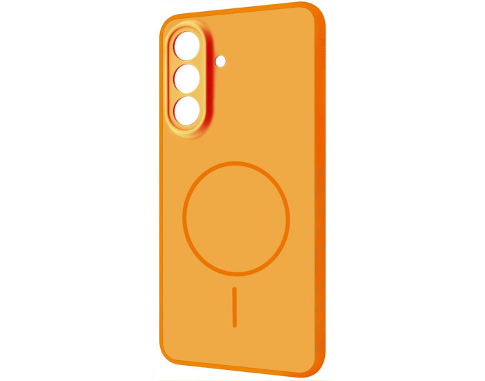Чехол-силикон Proove Softline Case with MagSafe Ring Samsung S24/S25, оранжевый
