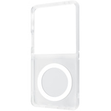 Чехол-силикон WAVE Clear Case with MagSafe Ring Samsung Galaxy Flip 7, прозрачный